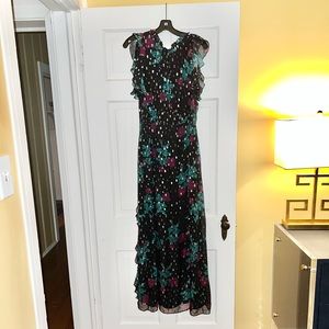 Silk Shoshanna Midnight evening gown sz 12
